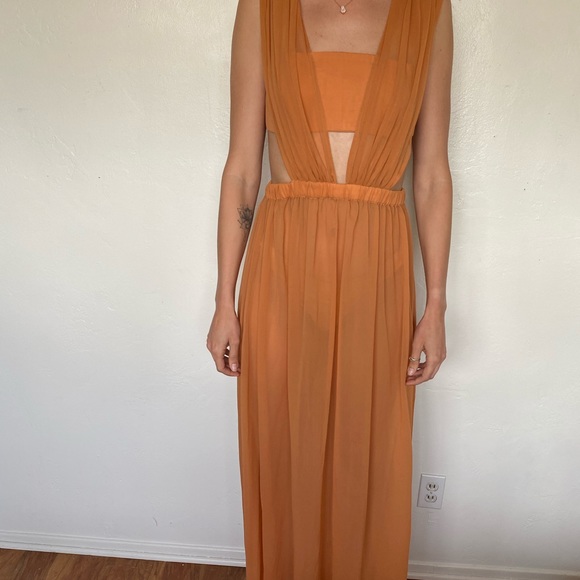 BNWOT. Terracotta maxi cover up. ASOS. - Picture 1 of 2